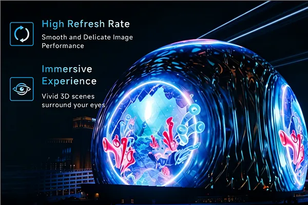 Spherical LED Screen-High Refresh Rate & Vivid Visuals Spherical LED Screen-High Refresh Rate & Vivid Visuals